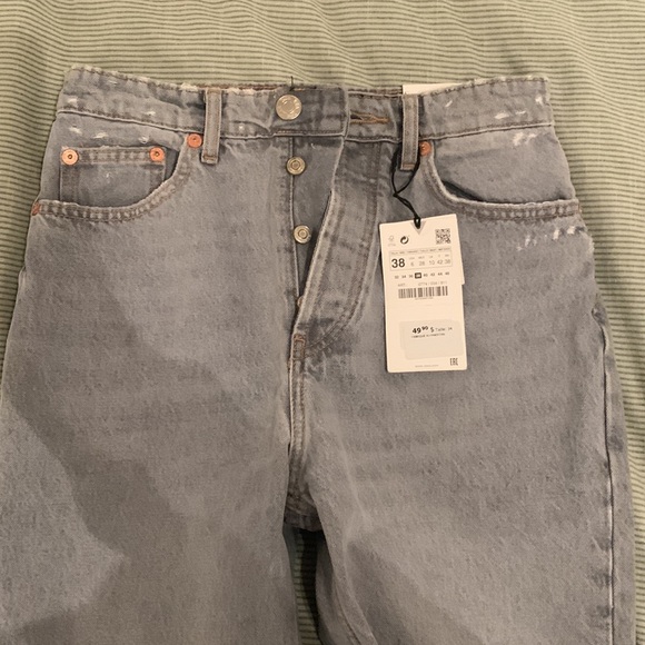 Washed out grey Zara hi-rise ankle length - Picture 3 of 6